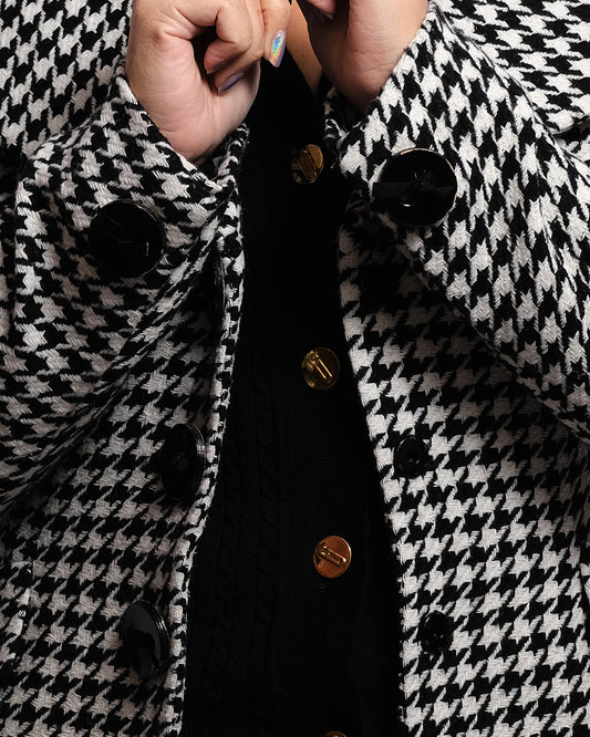 Veste vintage pied-de-poule Luisa Spagnoli – Made in Italy