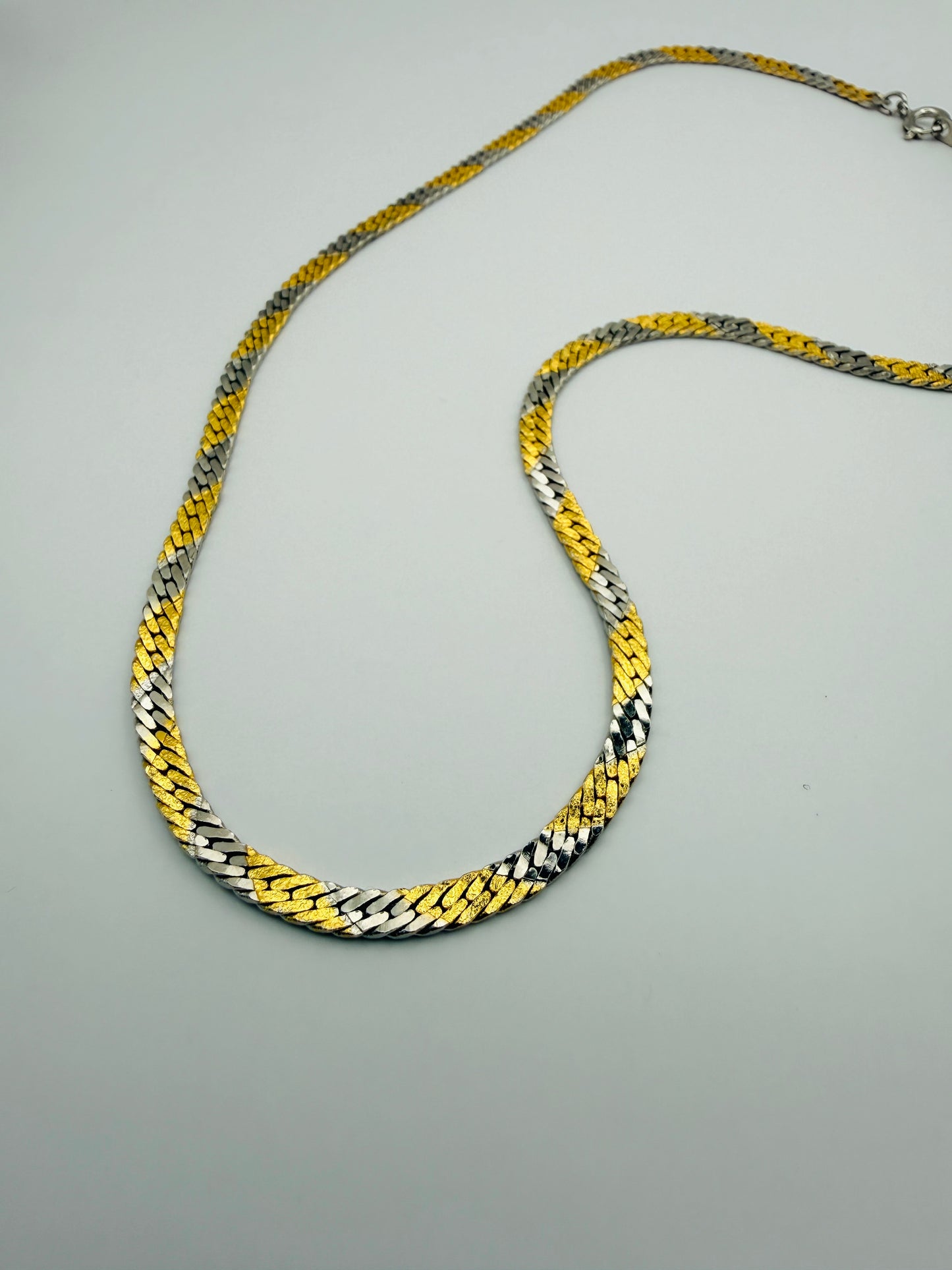 Collier maille vintage réversible