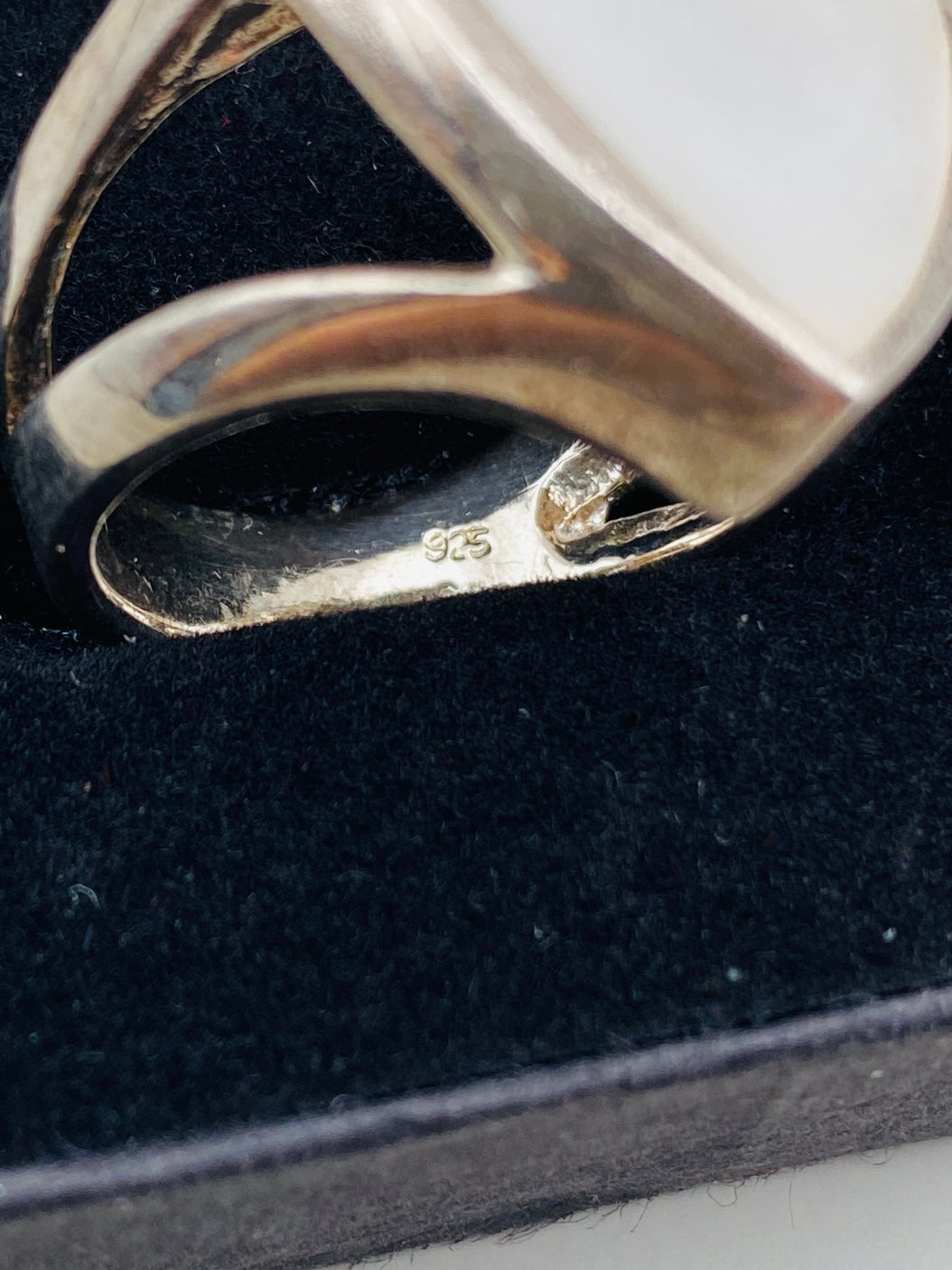 Bague Vintage argent 925 et nacre