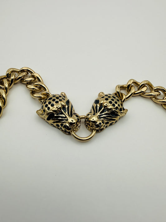 Bracelet vintage léopards 80s