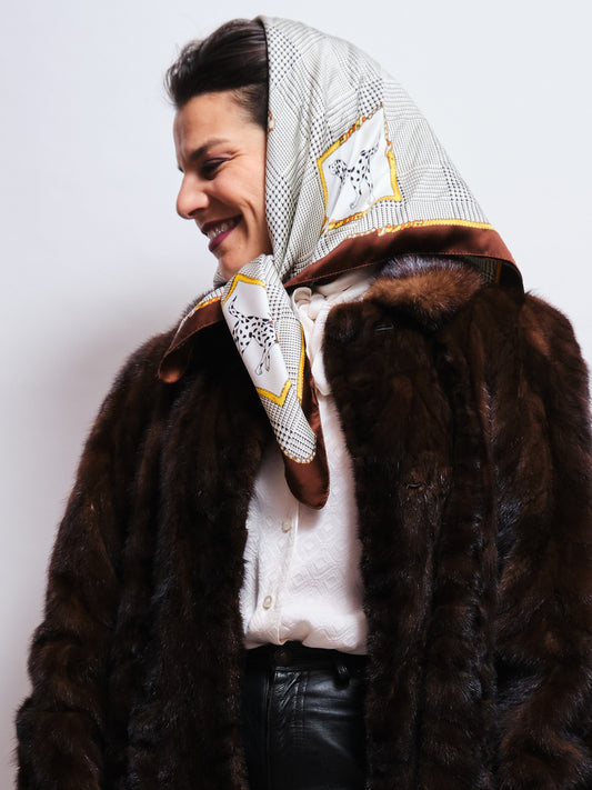 Manteau Vintage Vison 70s