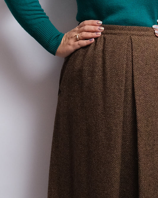 Ensemble Vintage Années 60 – Gilet & Jupe en Laine