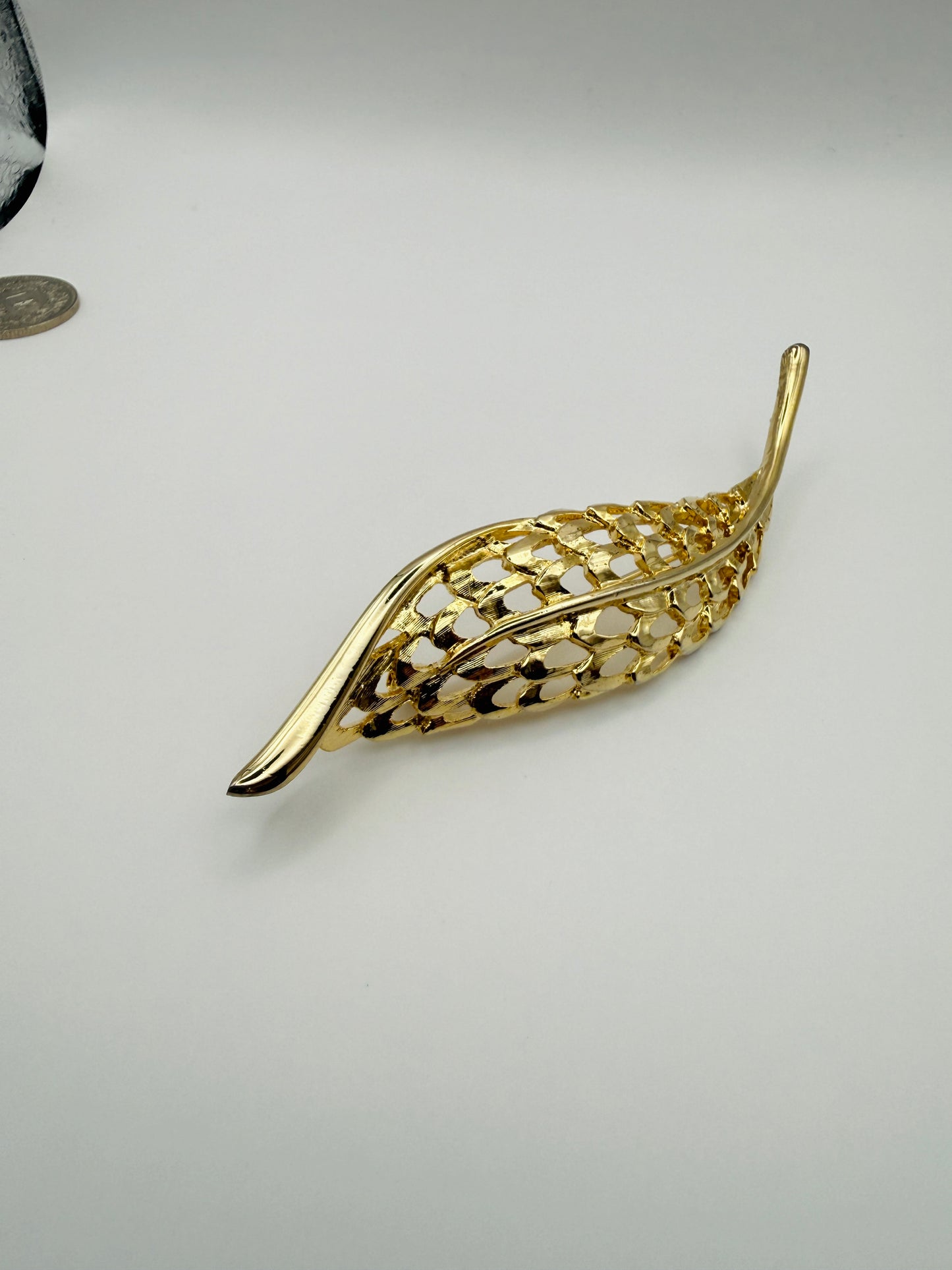 Broche Vintage feuille