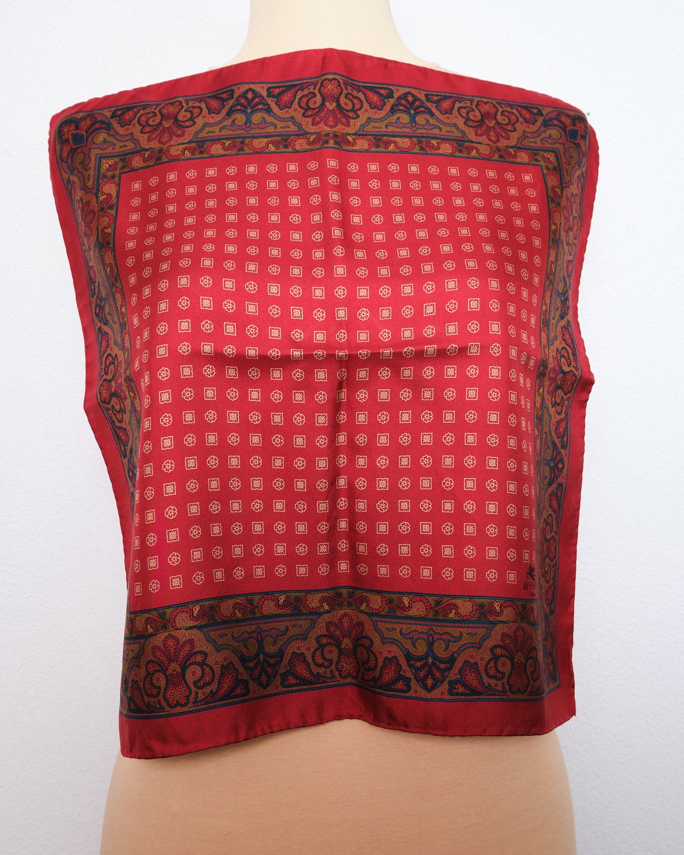 Mini foulard vintage Etro en soie