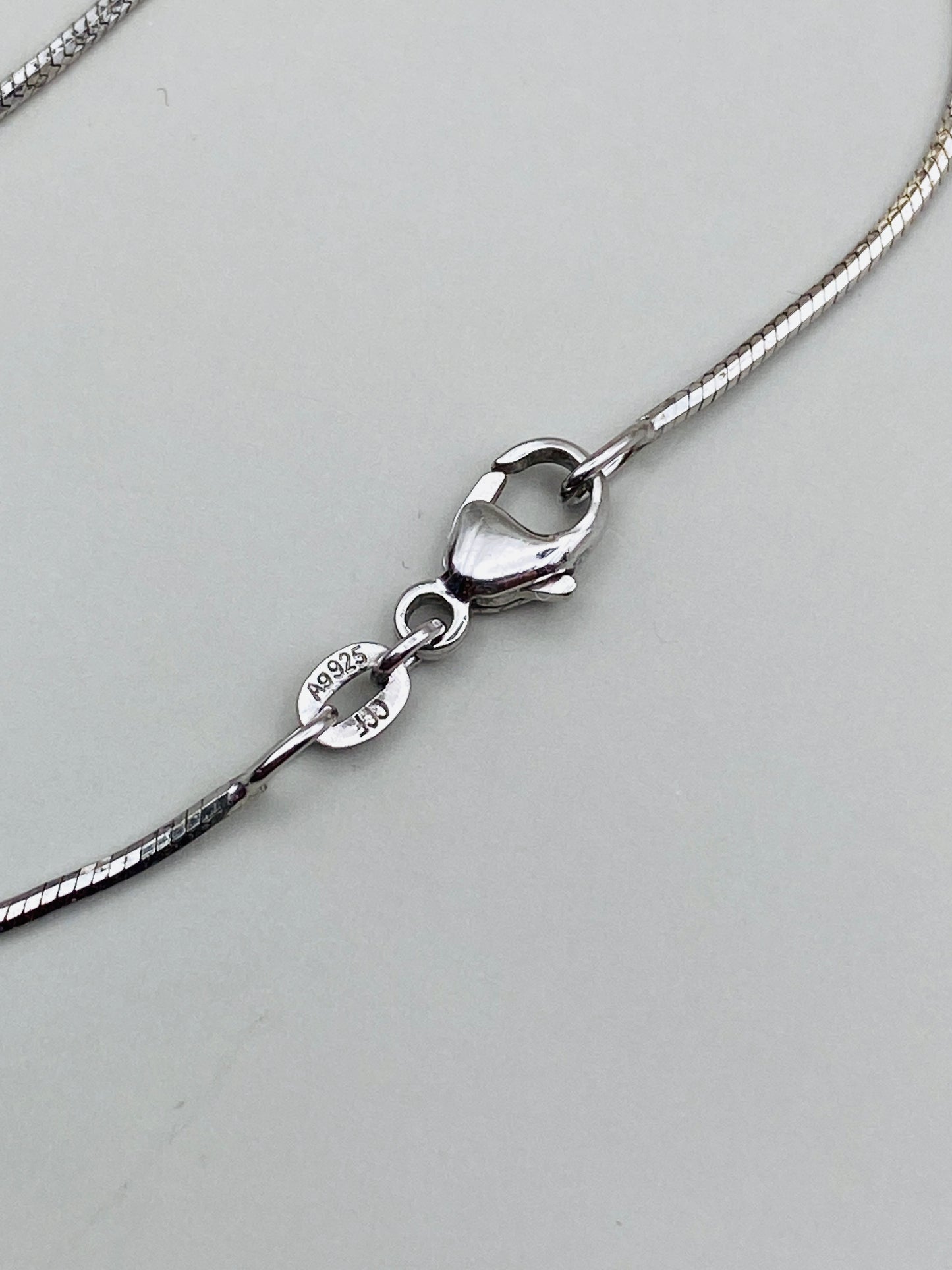 Ensemble bague & collier vintage – Argent 925 et pierre synthétique ambrée