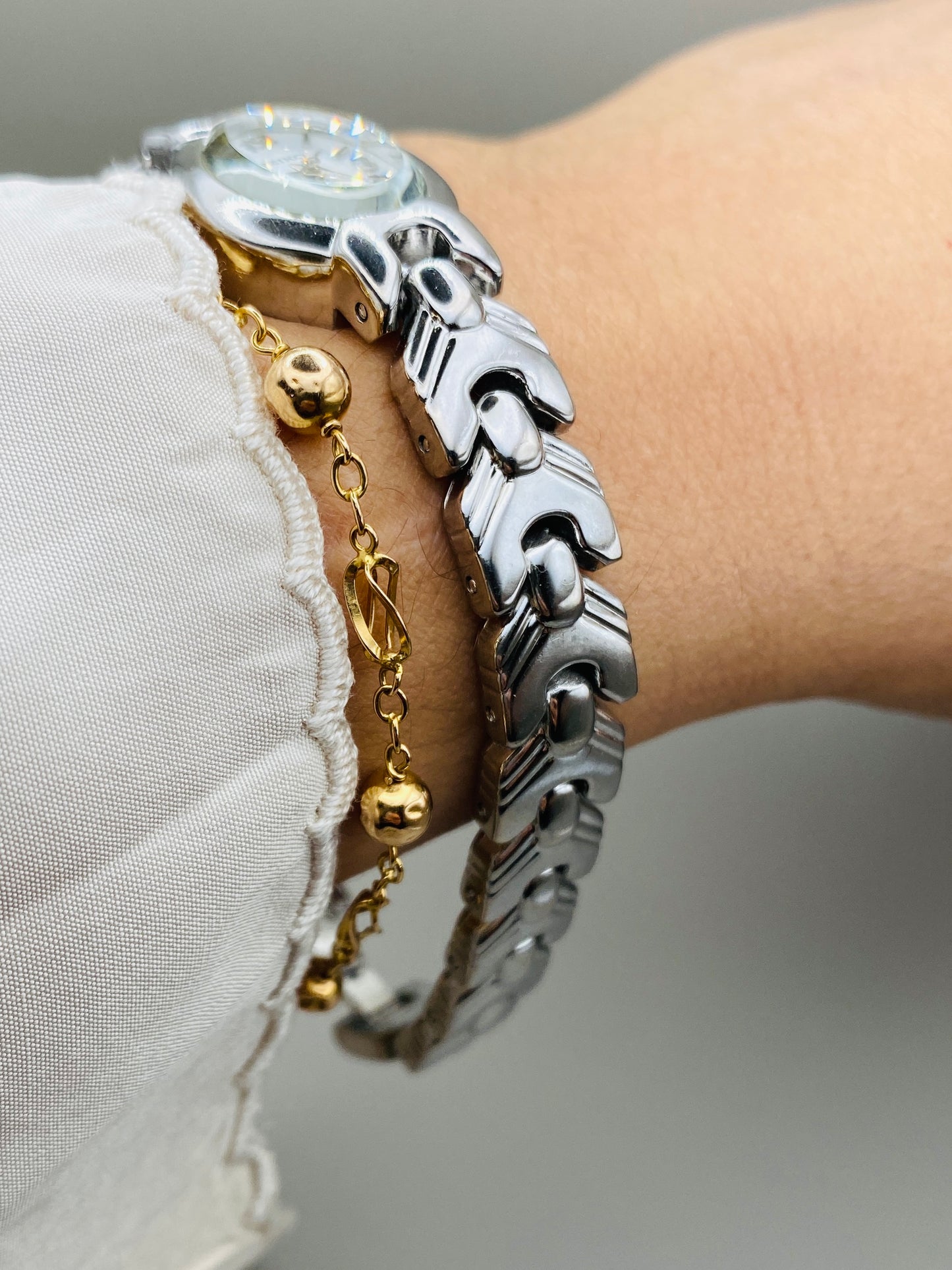 Montre quartz Seiko Vintage 90s – Bracelet Bijou