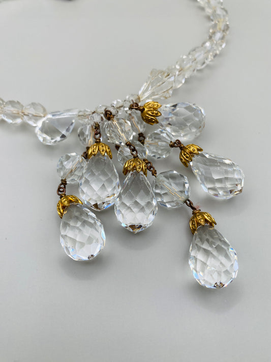 Collier Vintage 50s en cristal