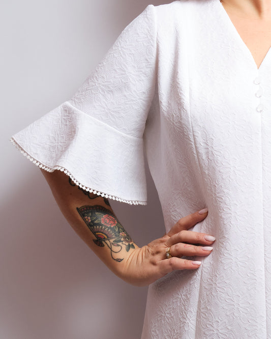 Robe vintage années 60 – fait main, élégance intemporelle