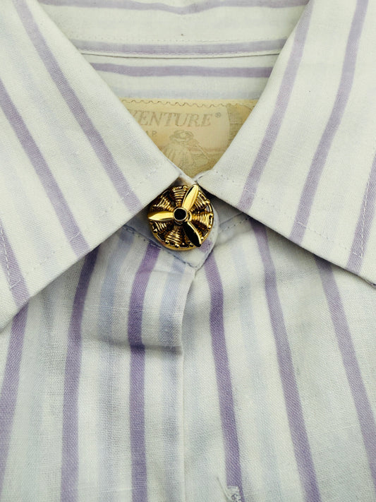 Cache Boutons Bijoux Pierre Lang Vintage — Ornement de Col Couture (années 80-90)