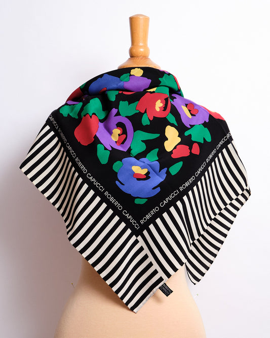 Foulard Vintage 70s Soie Roberto Capucci