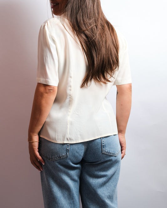 Chemisier vintage Marvi Proietti — élégance italienne minimaliste des années 70