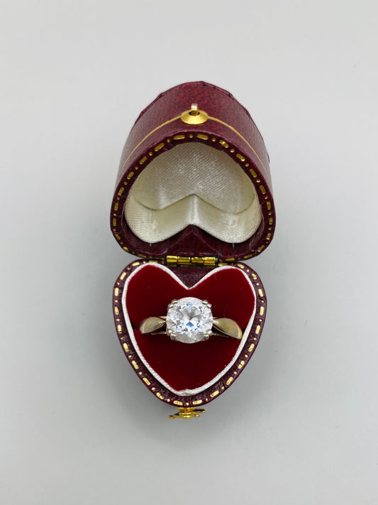 Bague Vintage VERMEIL avec gros zircon