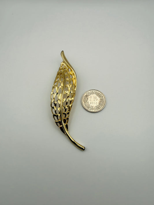 Broche Vintage feuille