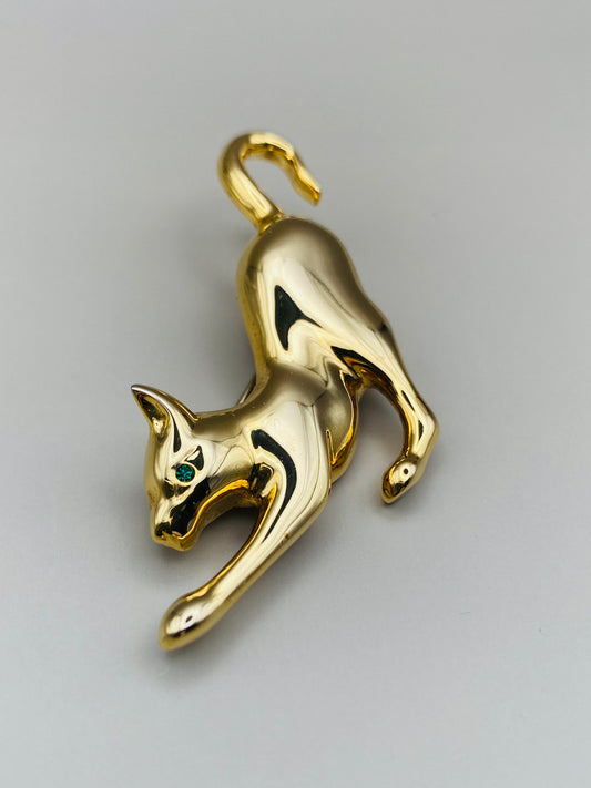 Broche vintage 80s chat