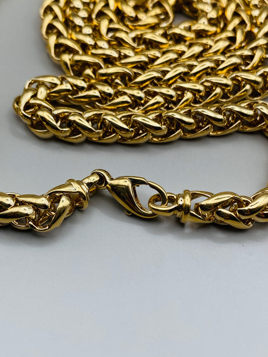 Collier Pierre Lang vintage – maille corde dorée (épaisse)