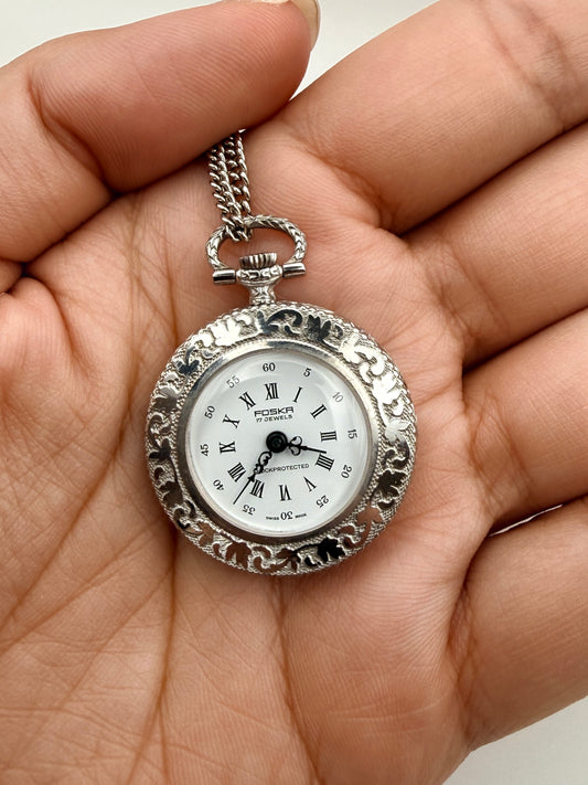 Montre de poche vintage Foska – 17 rubis – Swiss Made