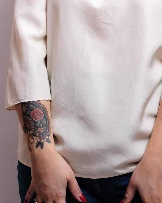 Chemise Vintage 60s en soie