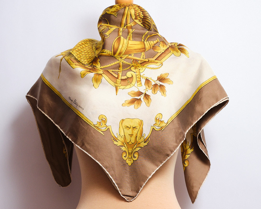 Foulard Vintage 80s Soie