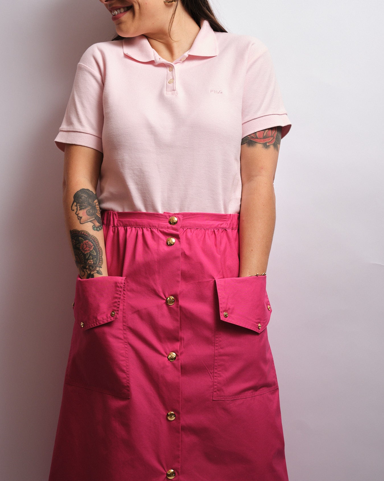 Vintage FILA polo shirt - pique knit, 90s chic essential