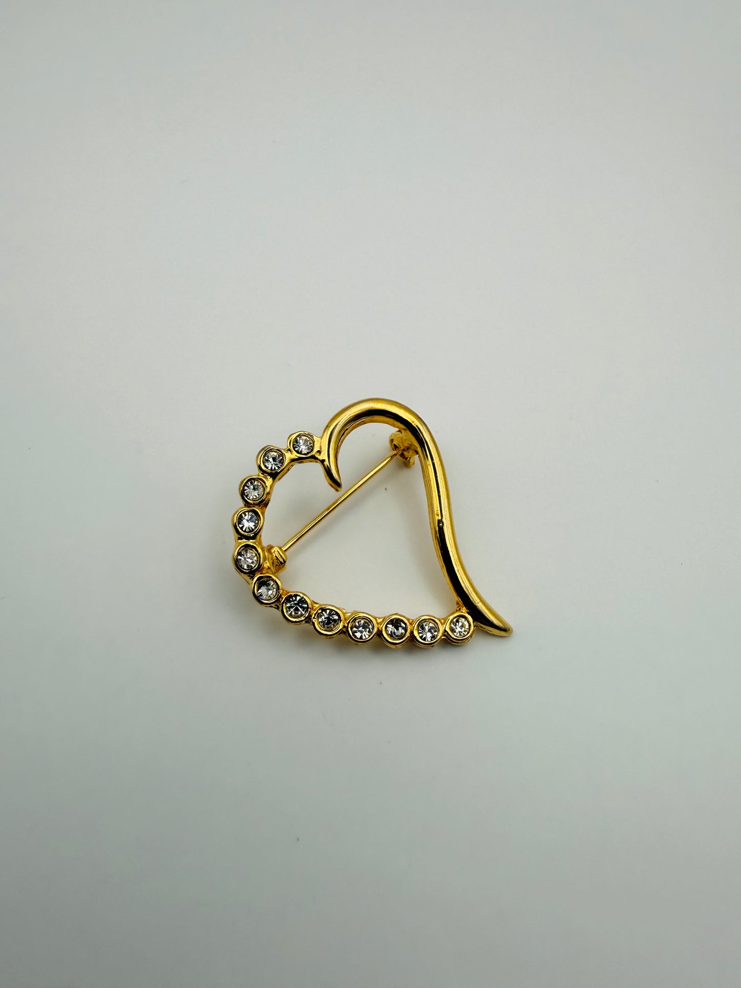 Broche vintage coeur