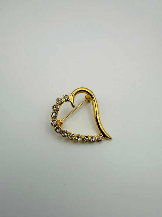Broche vintage coeur