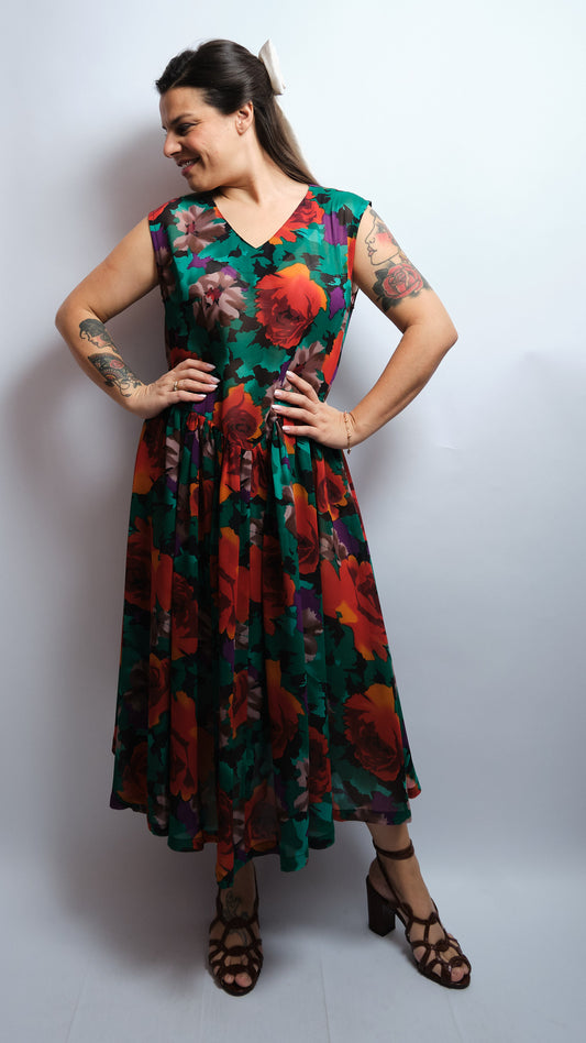 Robe vintage années 60/70 faite main