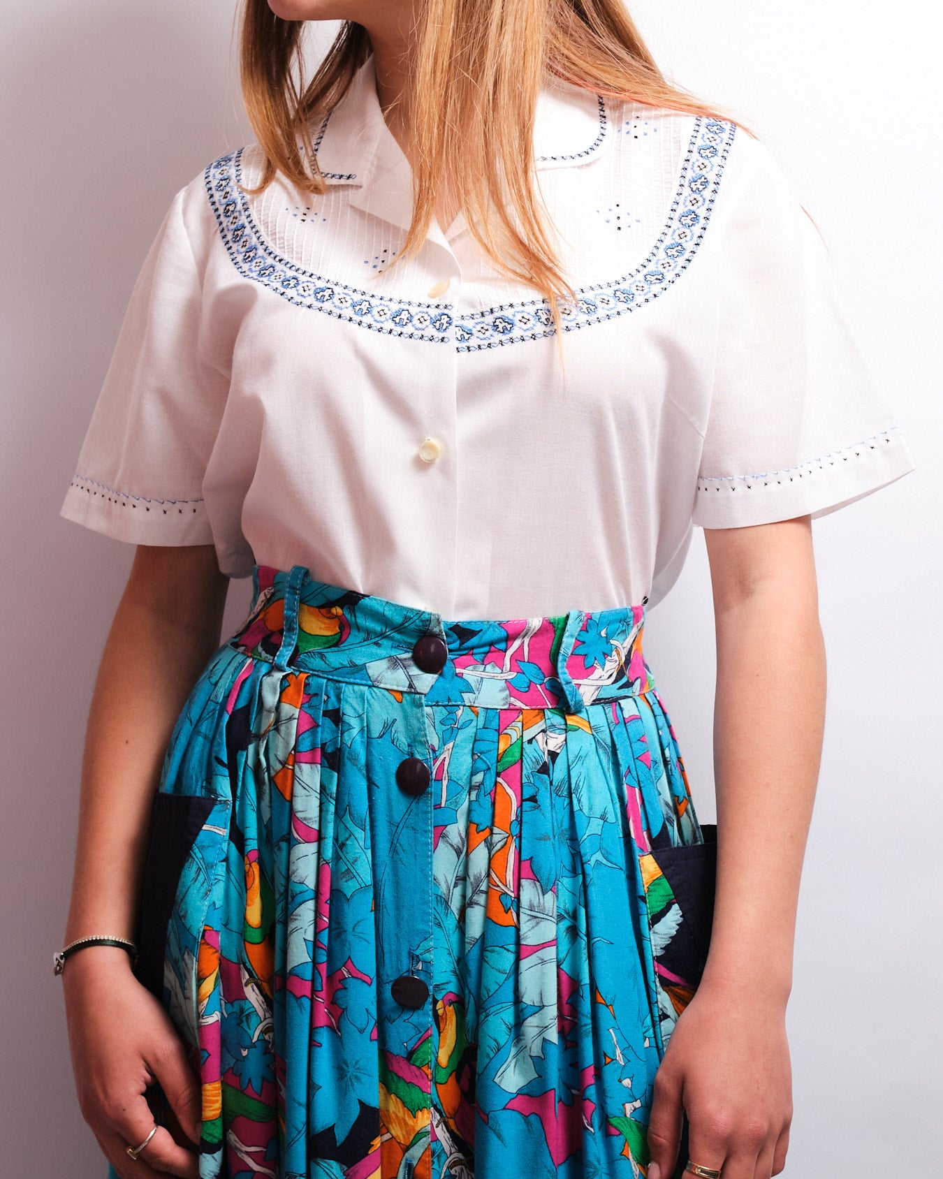 Chemisier vintage en coton