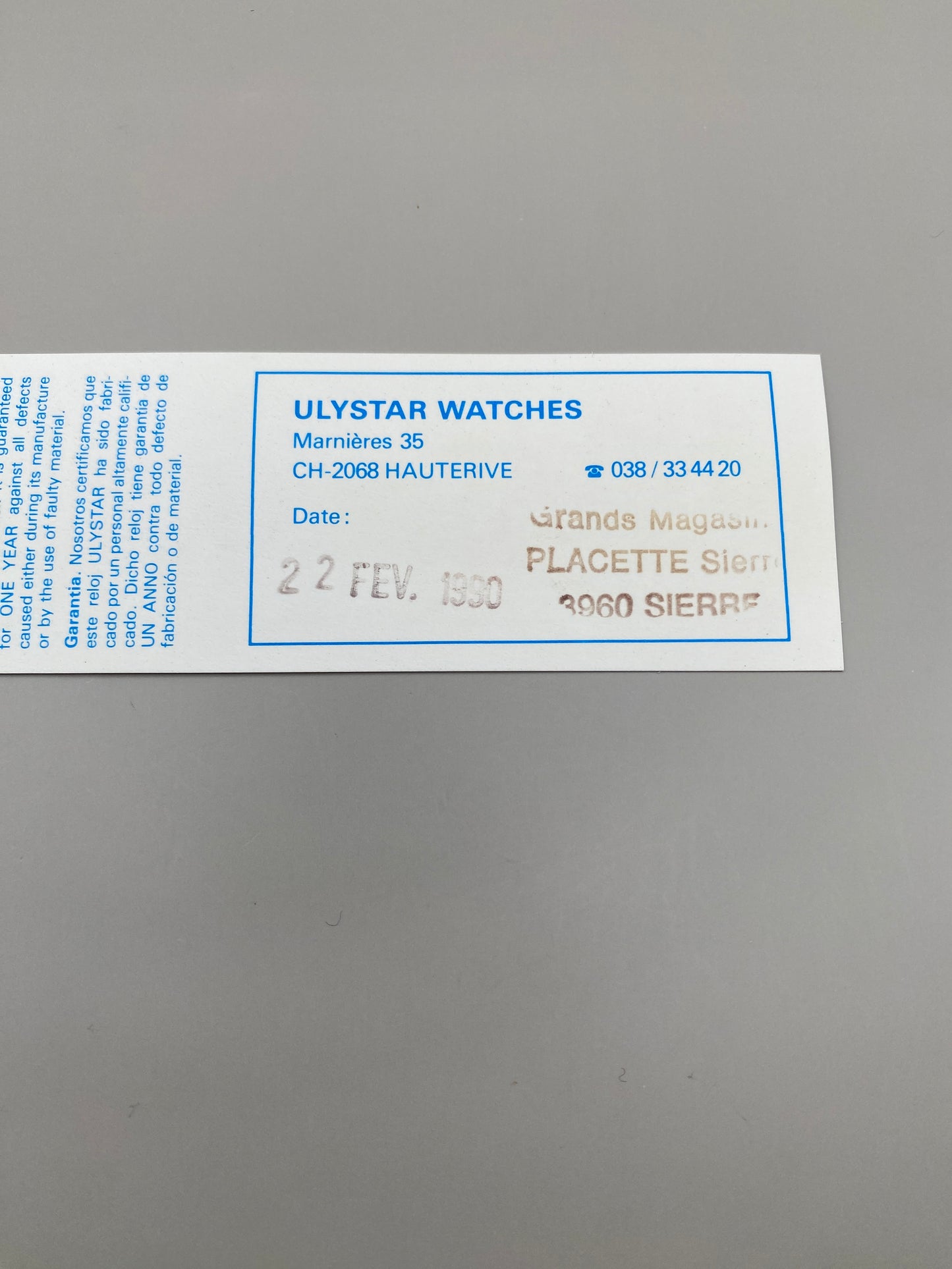 Montre Vintage Publicitaire – I ❤️ PLACETTE (1990)