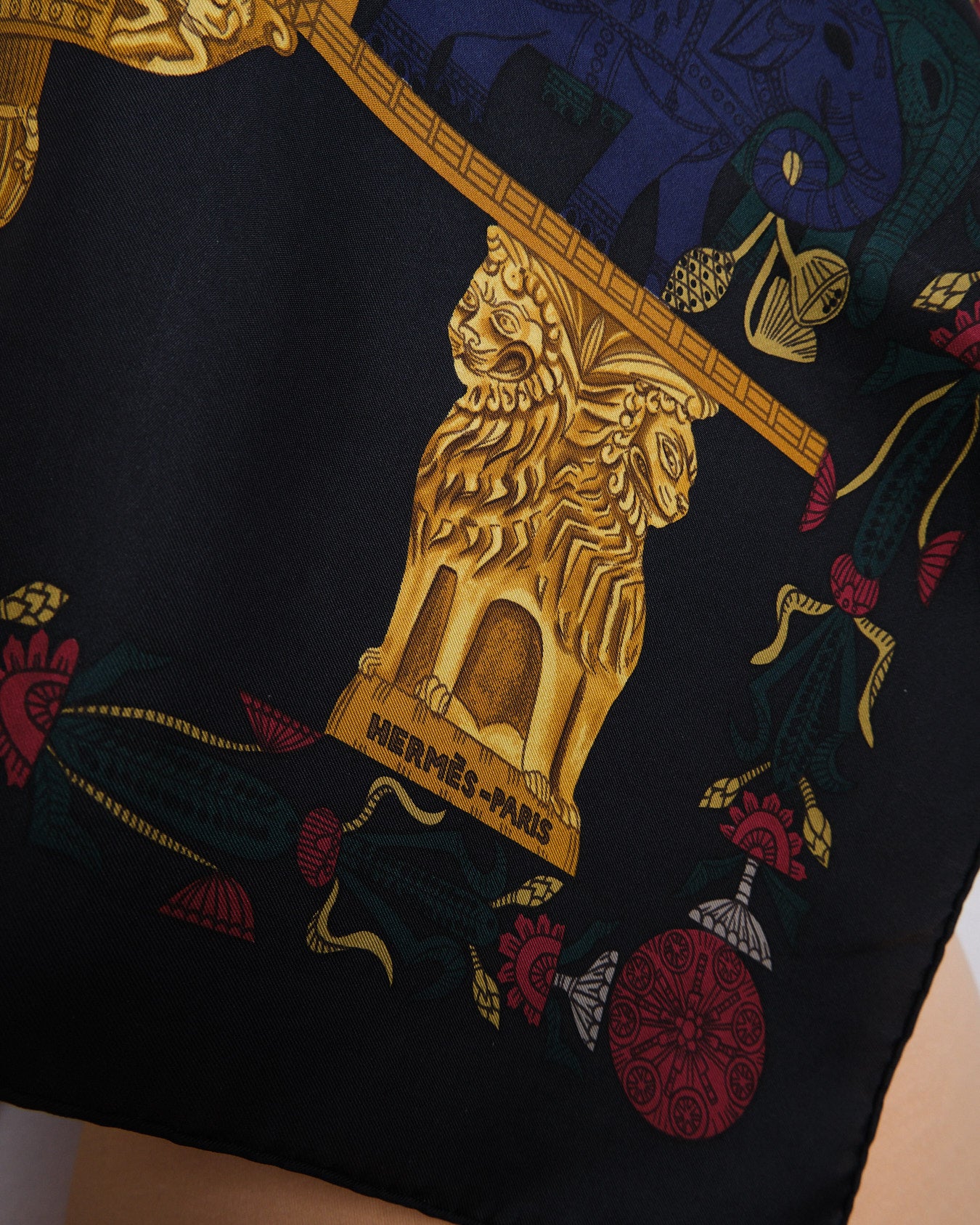 Vintage Hermès “Torana” silk scarf – édition Annie Faivre