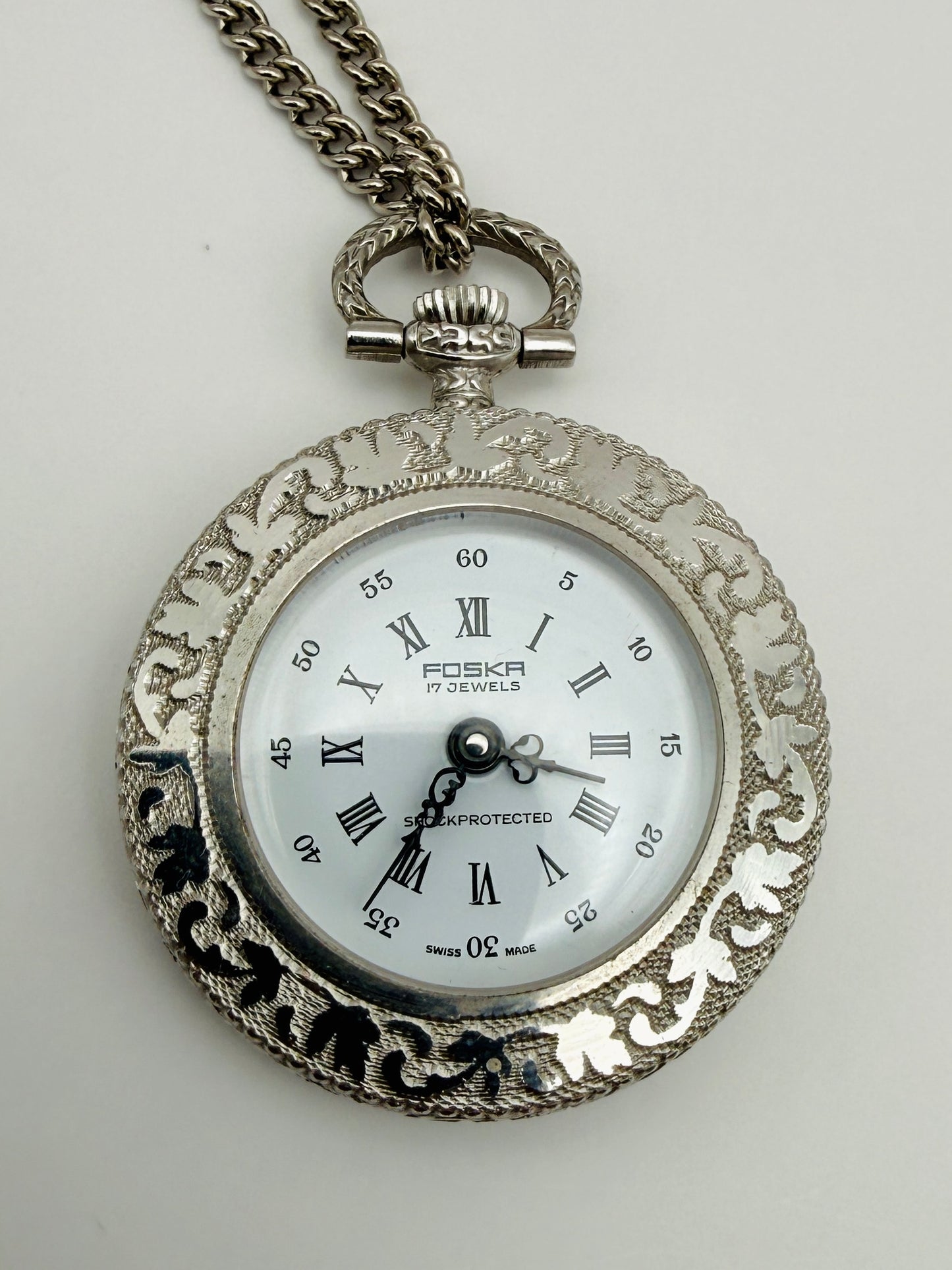 Montre de poche vintage Foska – 17 rubis – Swiss Made