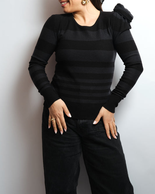 Pull Sonia Rykiel 80s – laine vintage, esprit parisien iconique