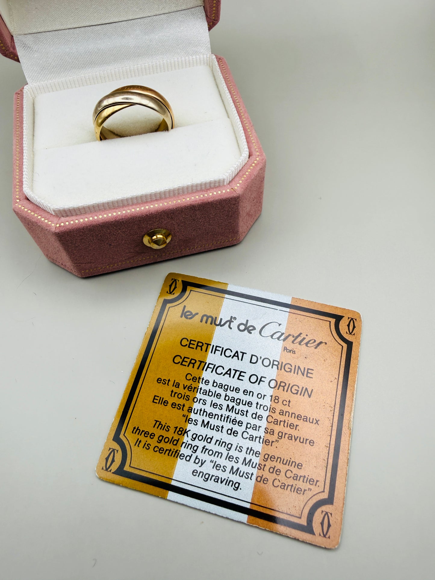 Bague vintage Trinity en or 18 carats – Cartier (1986)