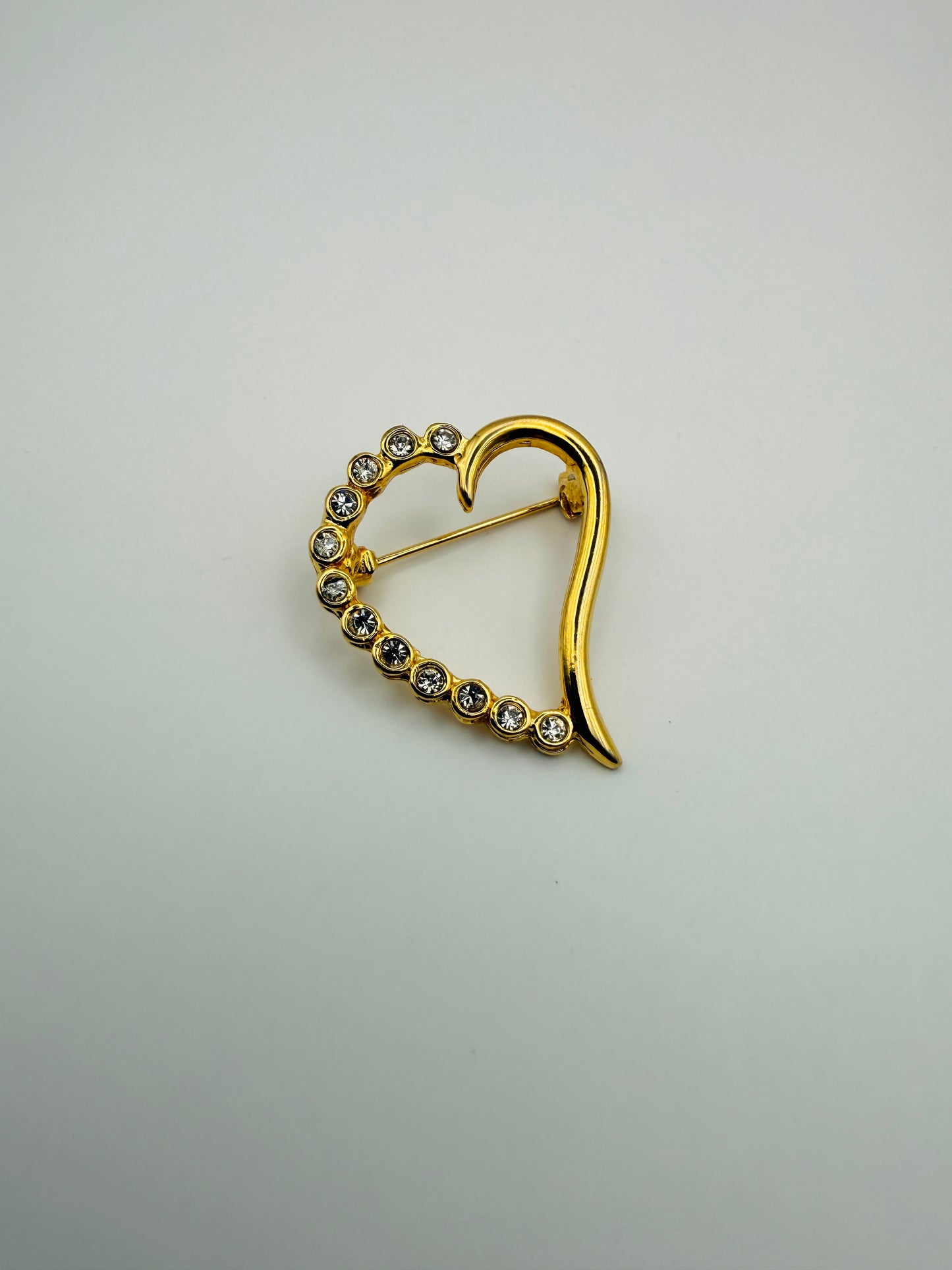 Broche vintage coeur