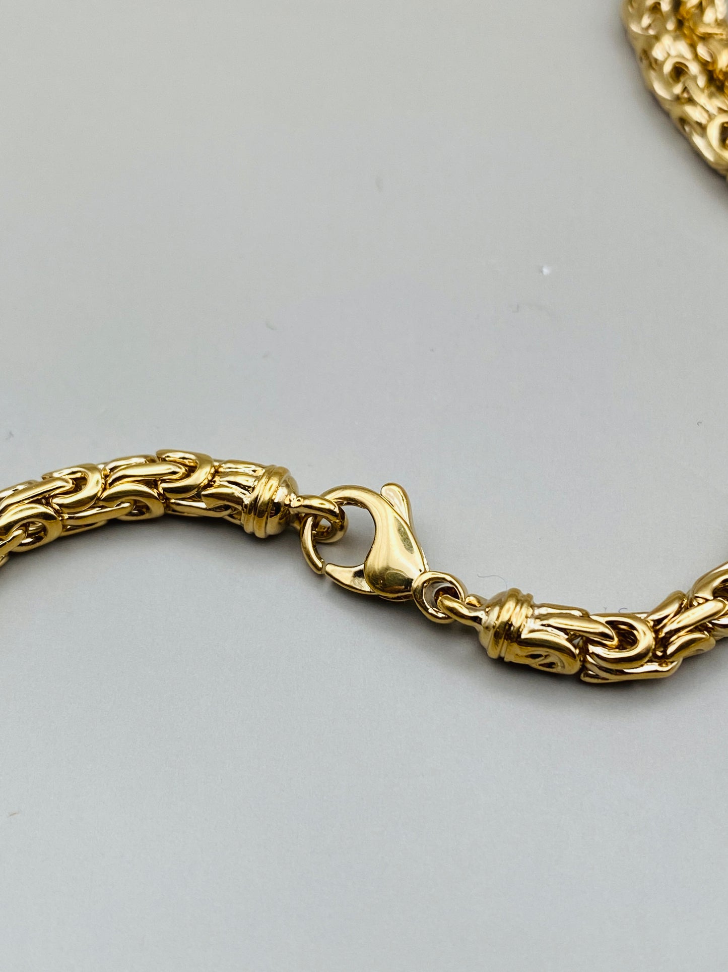 Collier Pierre Lang vintage – maille torsadée dorée (long)