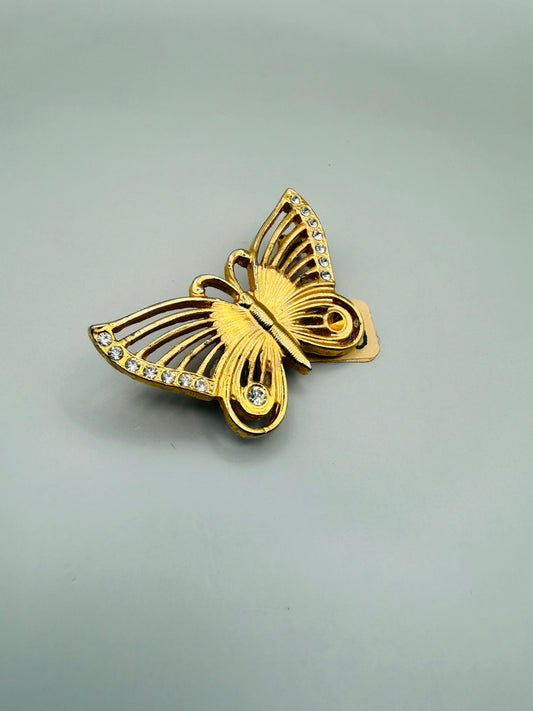 Broche Vintage Papillon doré