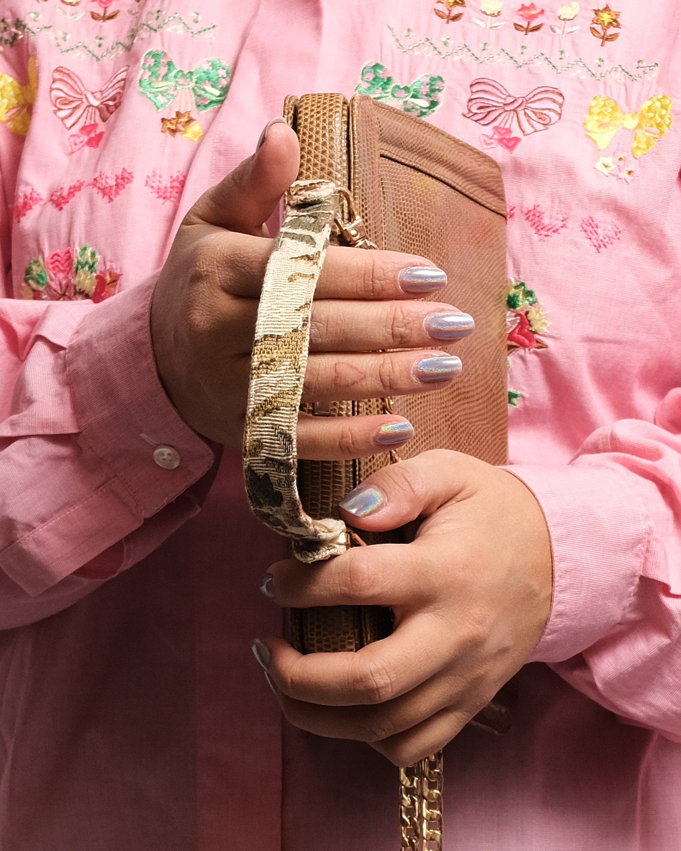 Sac à main vintage en véritable lézard – Années 70/80