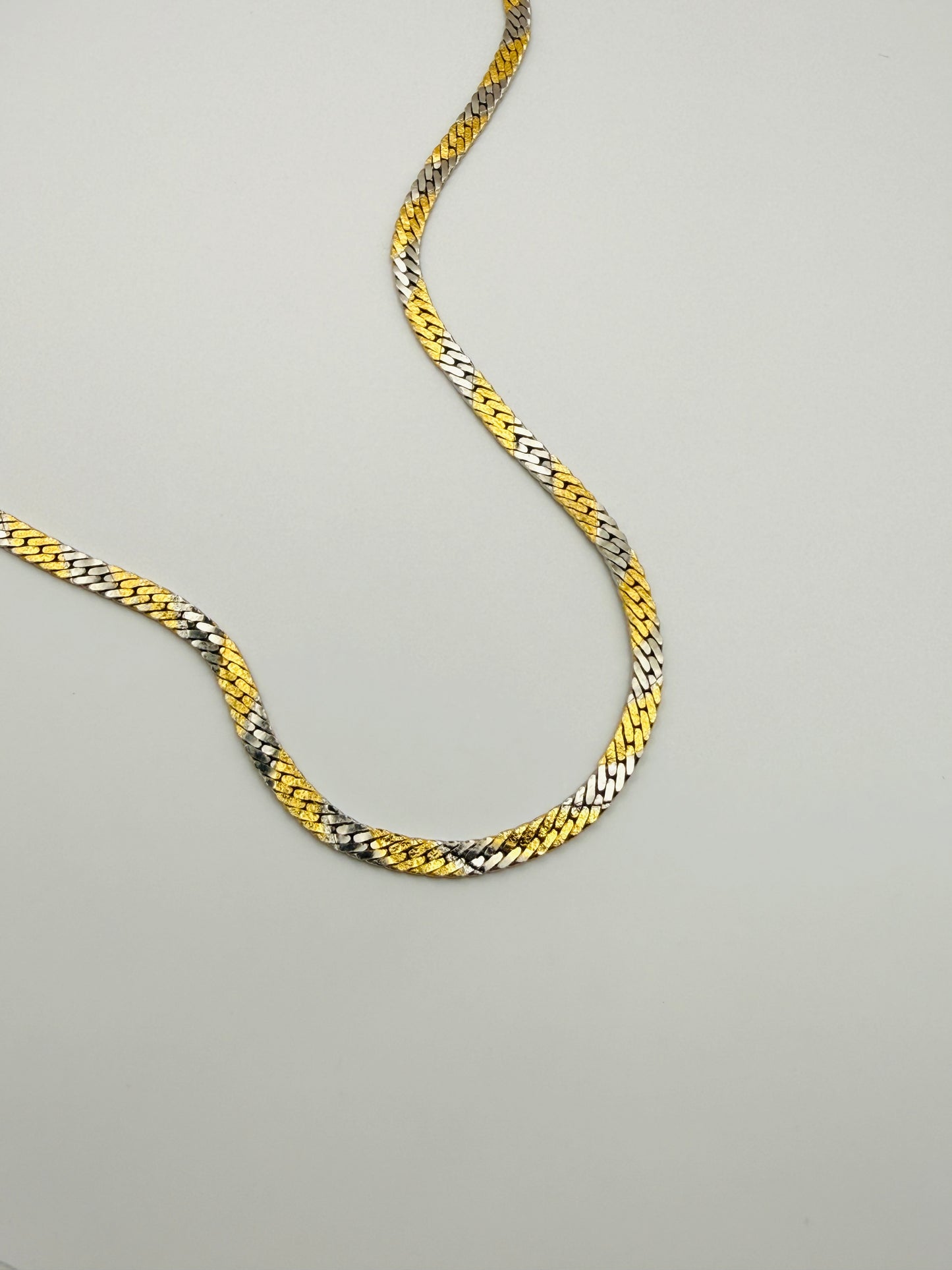 Collier maille vintage réversible