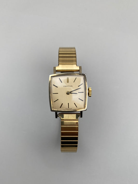 Montre Certina Vintage Femme – Carrée mécanique 70s