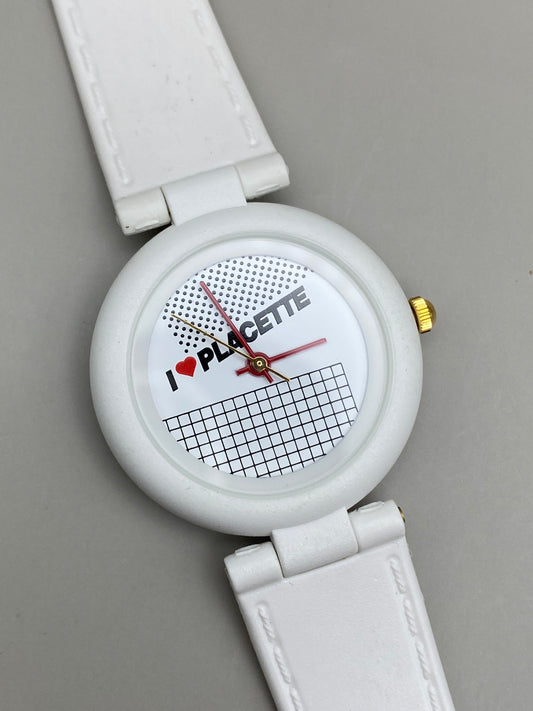 Montre Vintage Publicitaire – I ❤️ PLACETTE (1990)