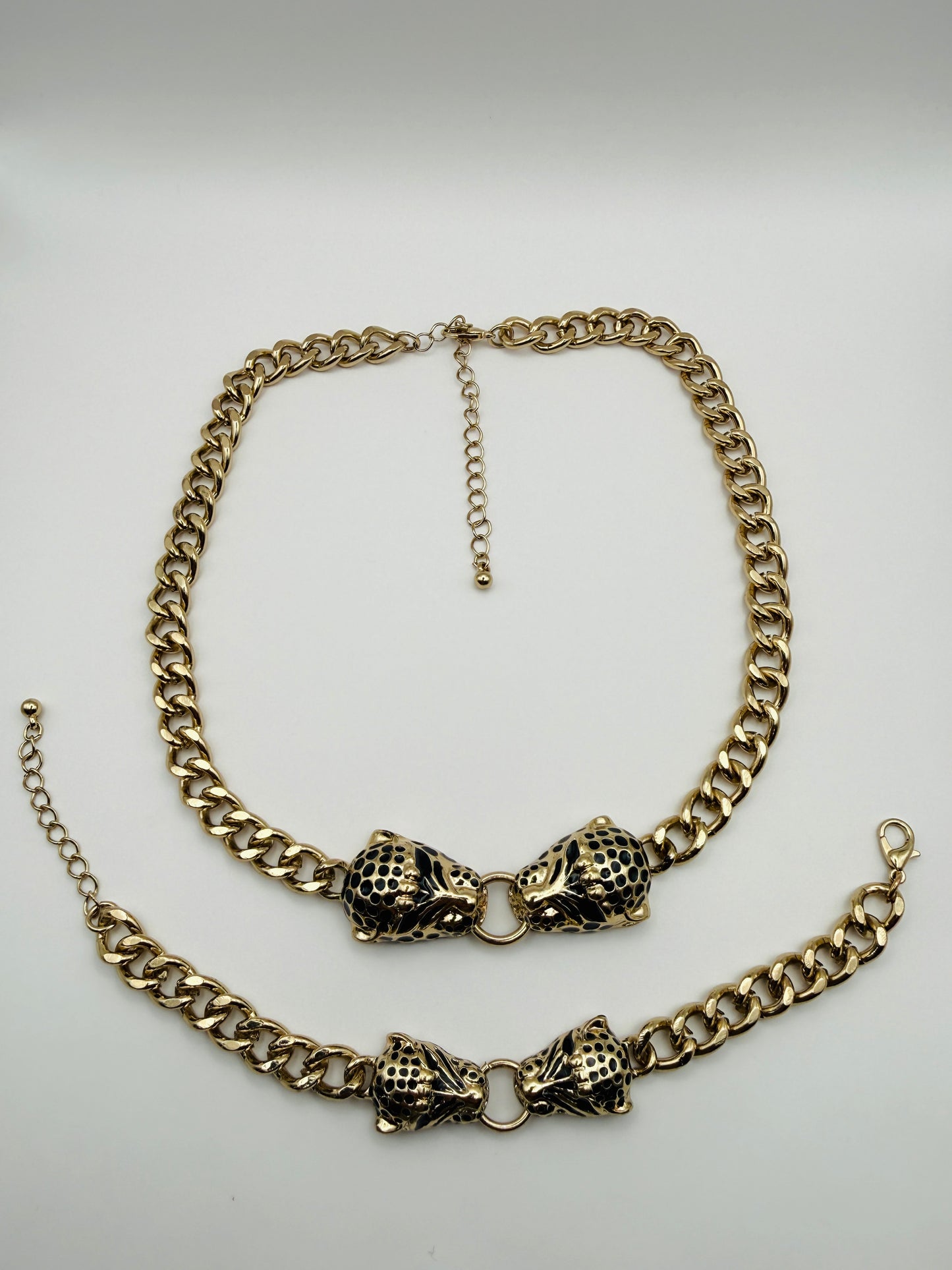 Bracelet vintage léopards 80s