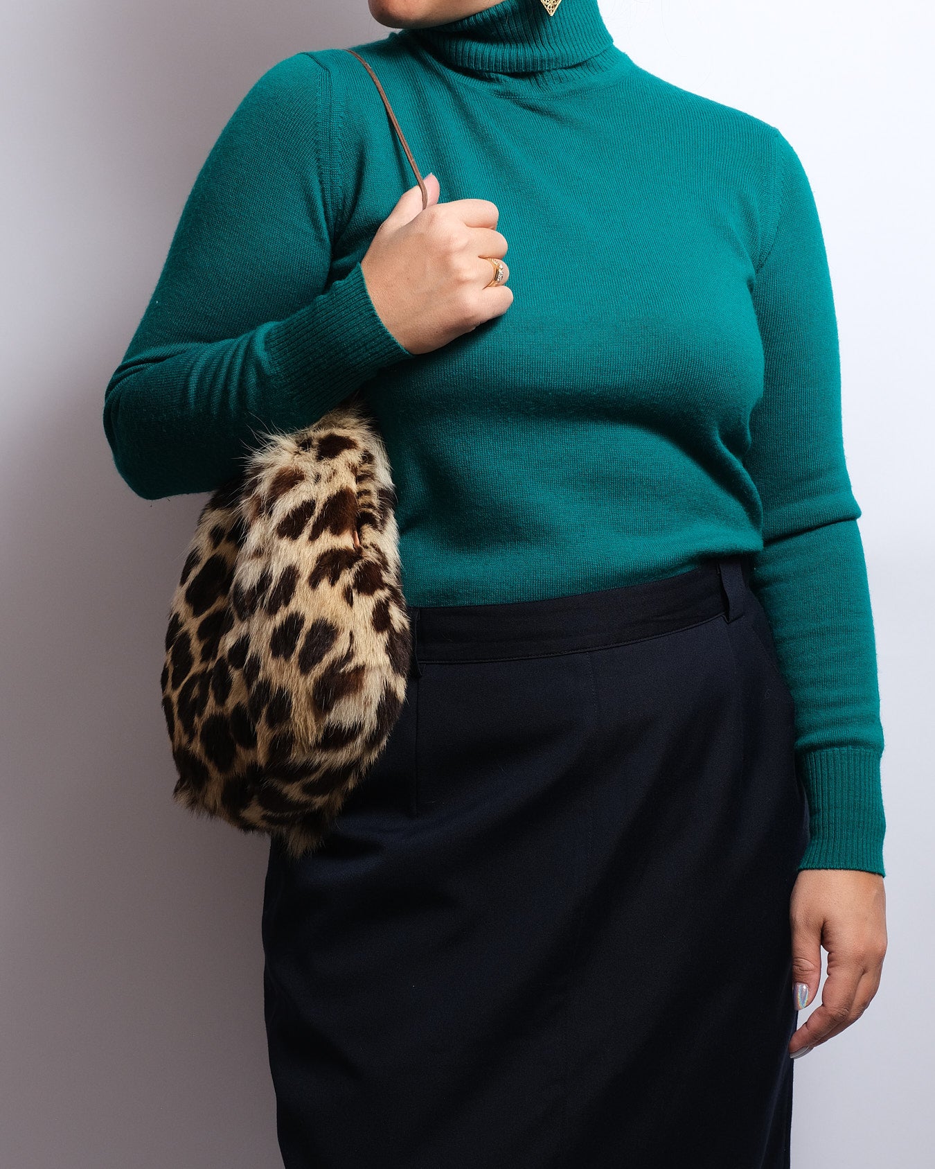 Sac Vintage en vraie Fourrure – Chauffe-Mains – Années 80