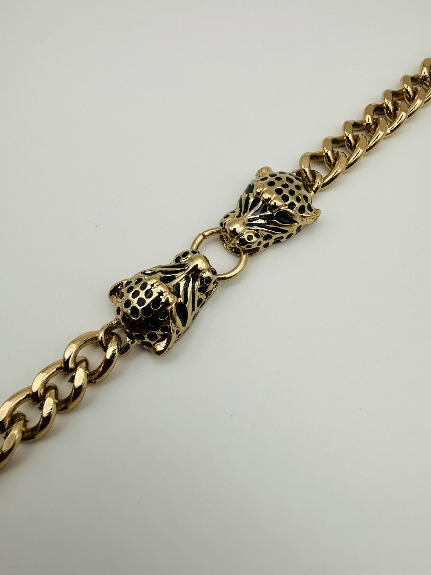 Bracelet vintage léopards 80s