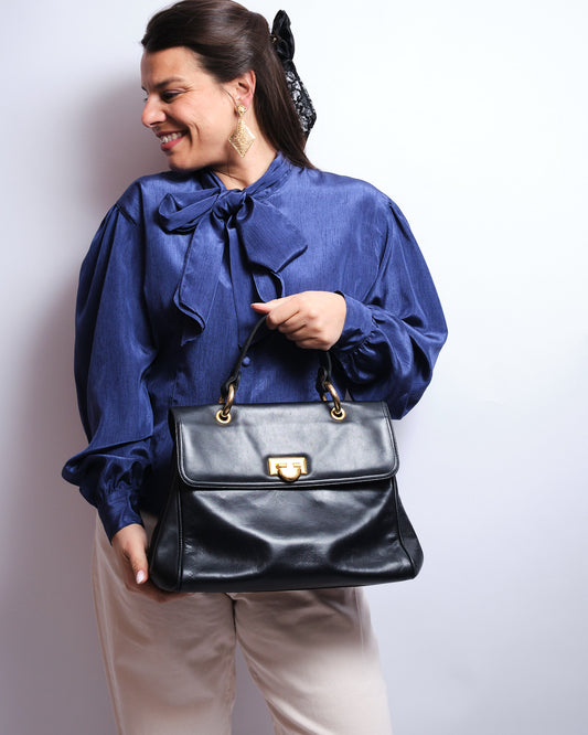 Sac vintage Bally en cuir – années 80 / 90