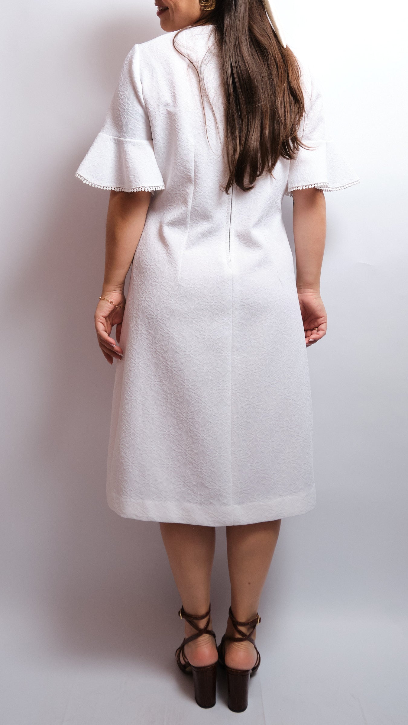 Robe vintage années 60 – fait main, élégance intemporelle