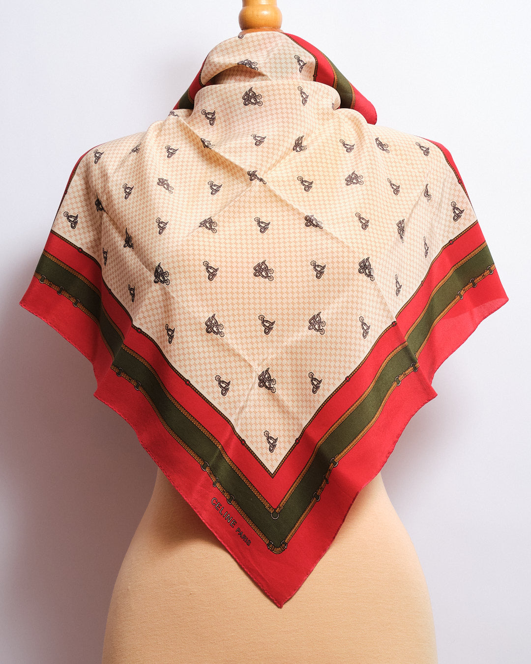 Foulard Vintage 80s Soie CELINE