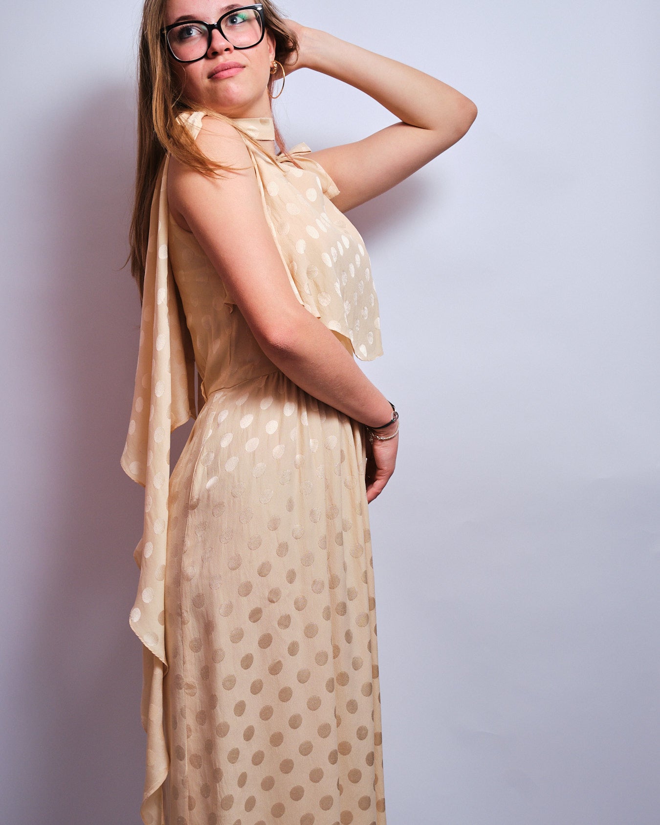 Robe Vintage Phillipe de Ville Paris en soie – années 70