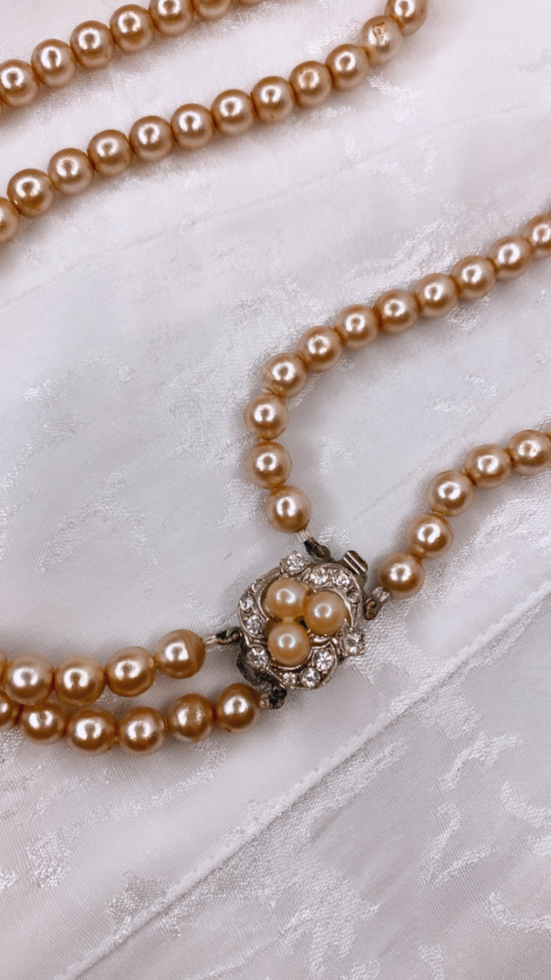 Collier Vintage 80s en perles de verre