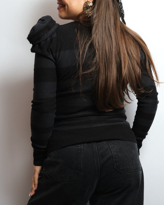 Pull Sonia Rykiel 80s – laine vintage, esprit parisien iconique