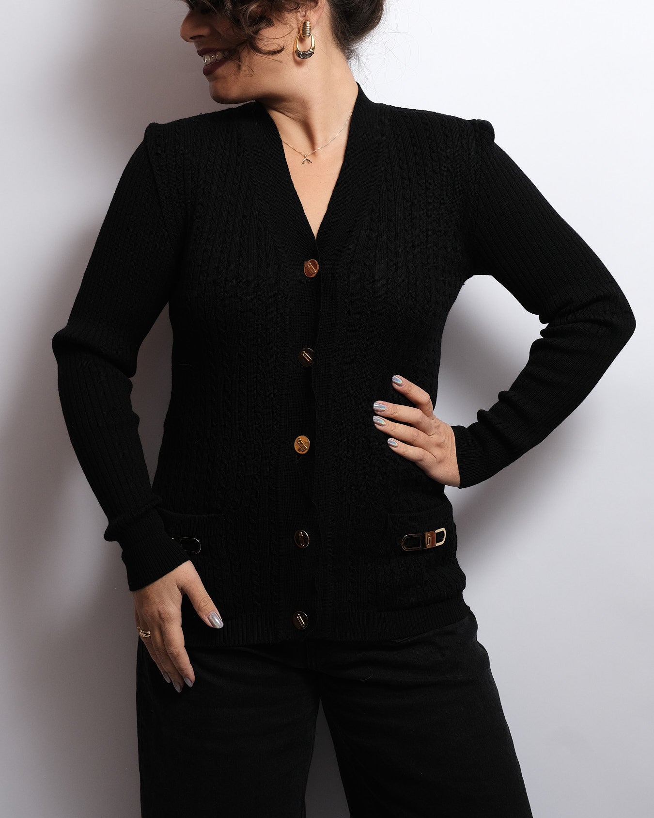 Un cardigan vintage 80s - Swiss made