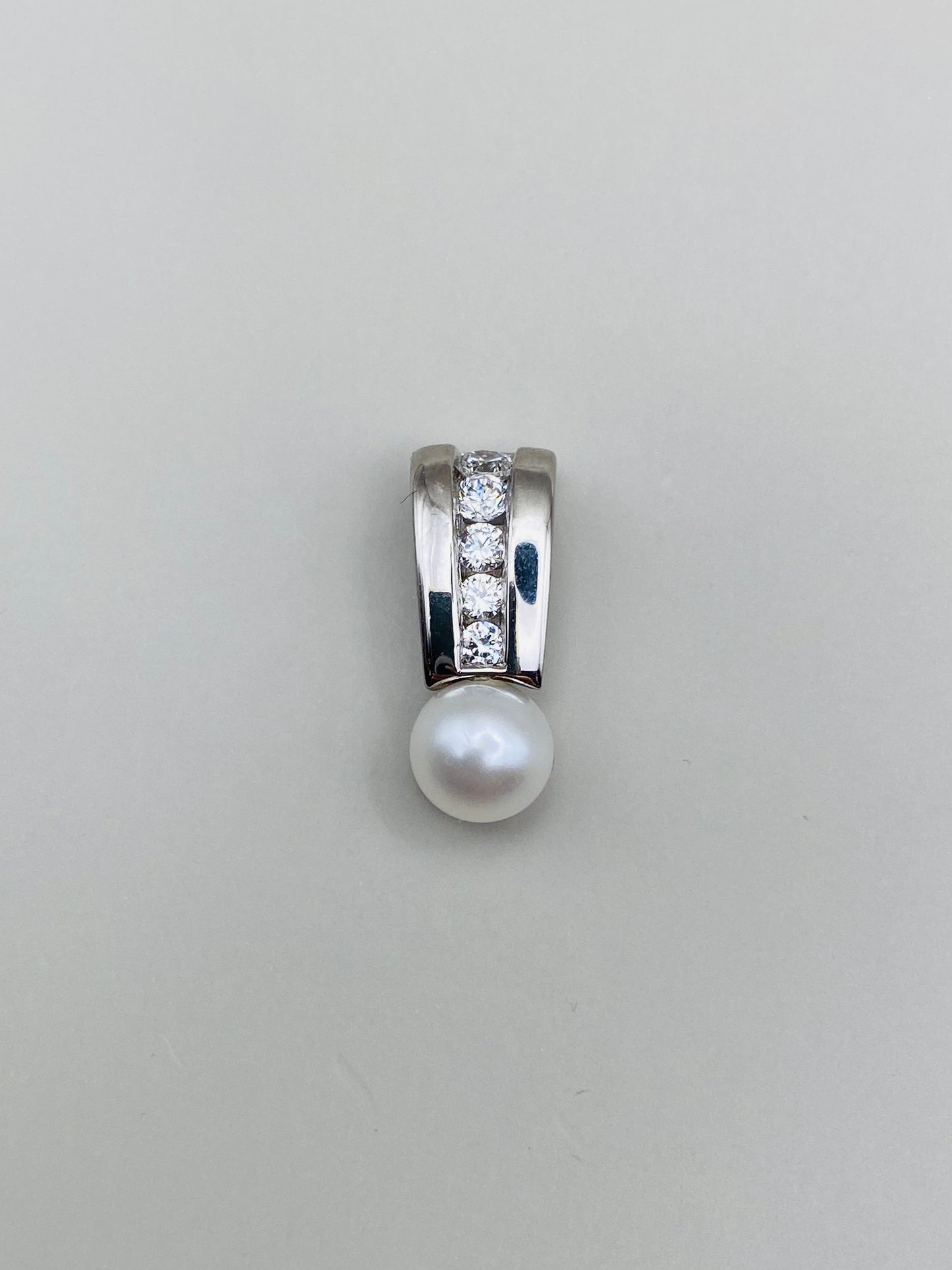 Pendentif vintage en argent 925 & perle de culture